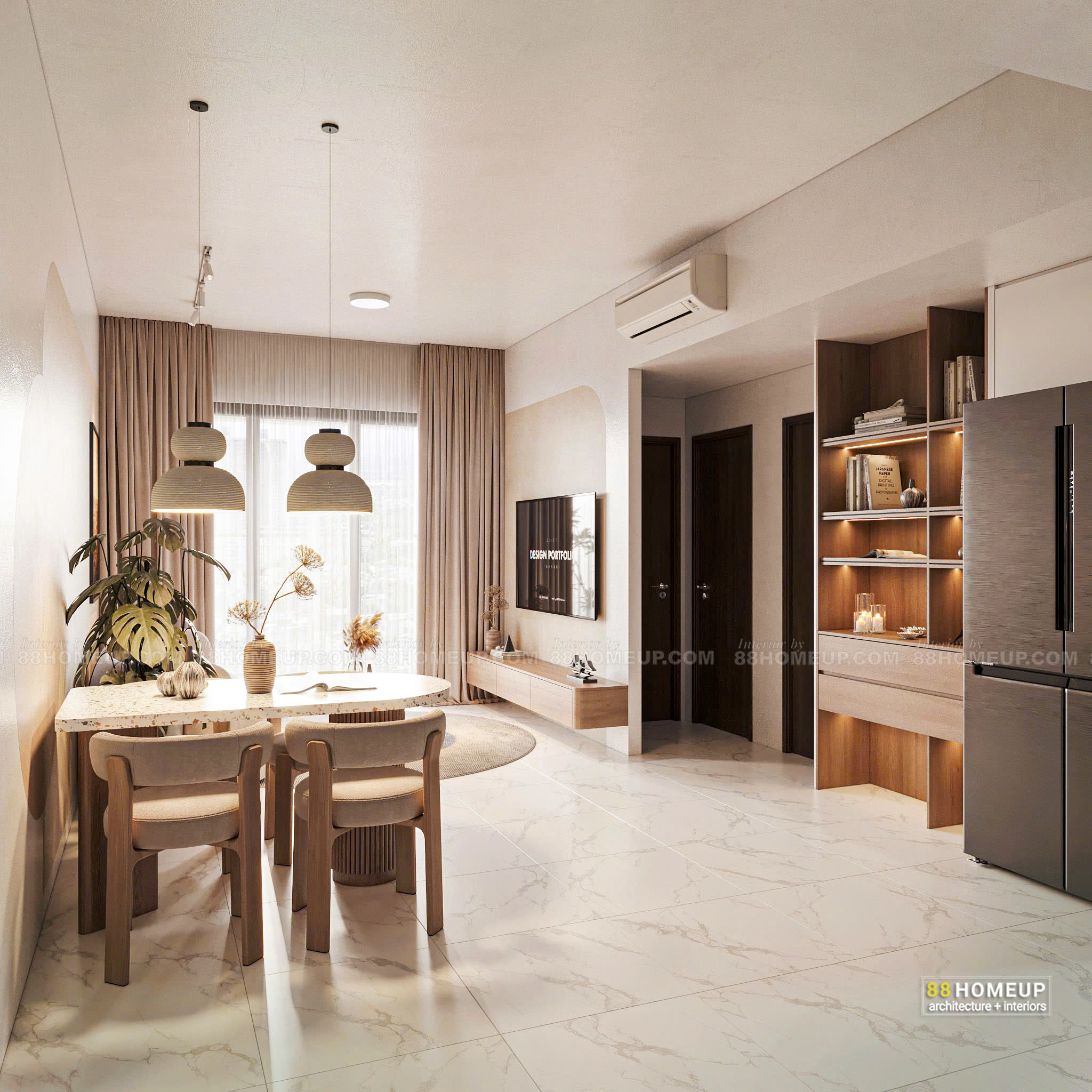 CHO THUÊ CĂN 2PN THÁP D3 HABITAT GĐ3  – VIEW NỘI KHU THOÁNG MÁT